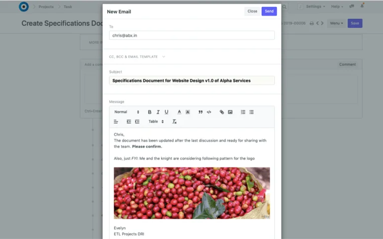 Intra-Project Email
