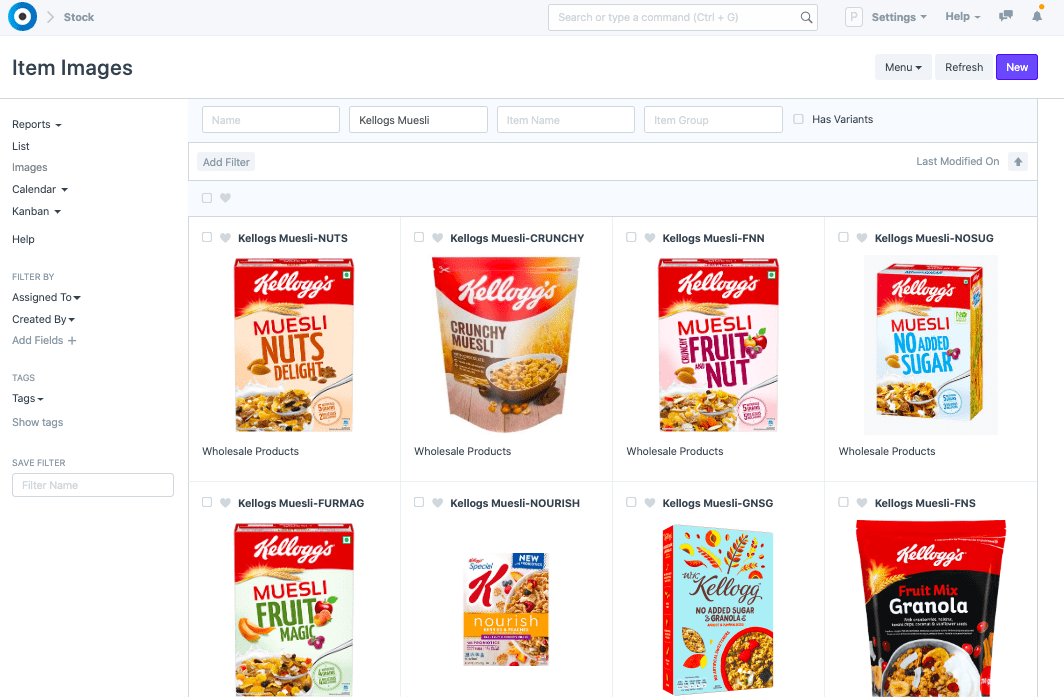 Intra-Wholesale Item variants